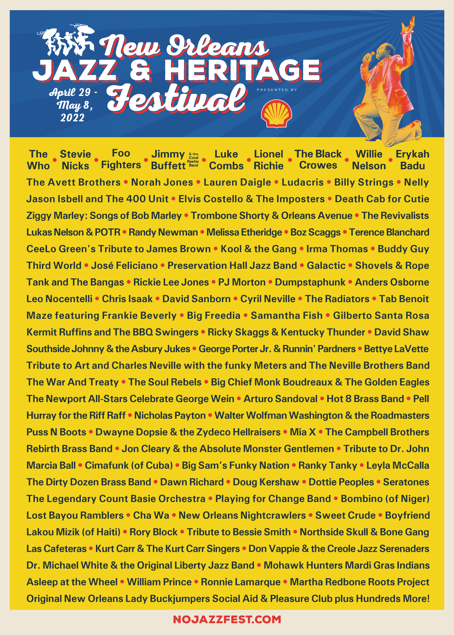 Jazz Fest 2020 Lineup Poster