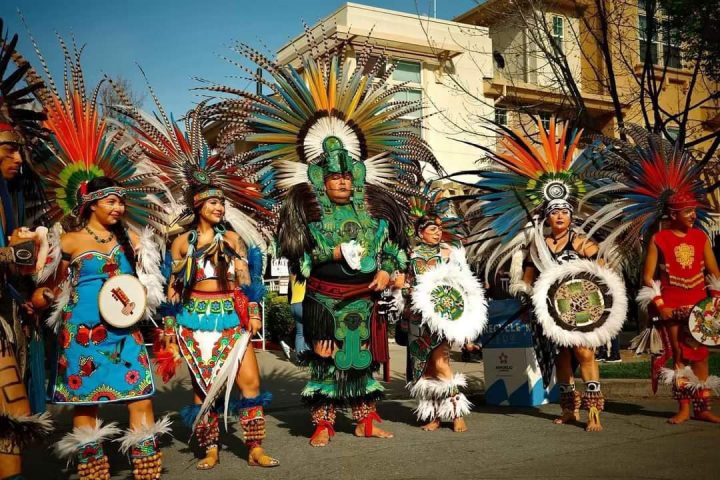 Calpulli Tonalequeh Aztec Dancers – color Calpulli Tonalequeh Aztec Dancers - color